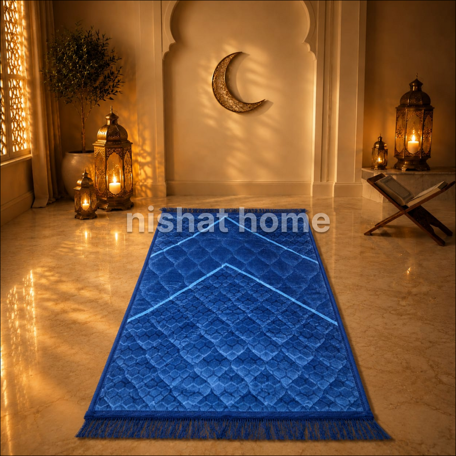 Premium Velvet Prayer Mat - Up Size - VPM25