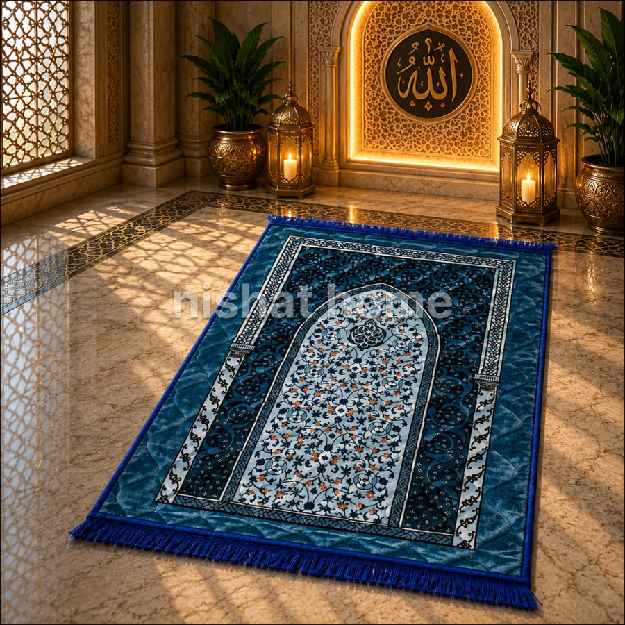 Premium Velvet Prayer Mat - Up Size - VPM27