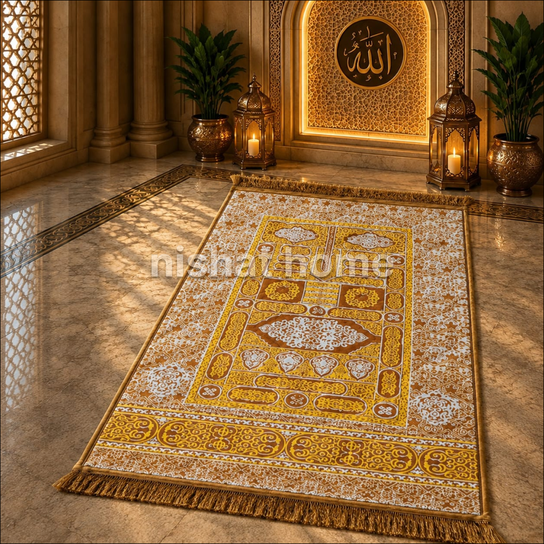 Premium Velvet Prayer Mat - Up Size - VPM29