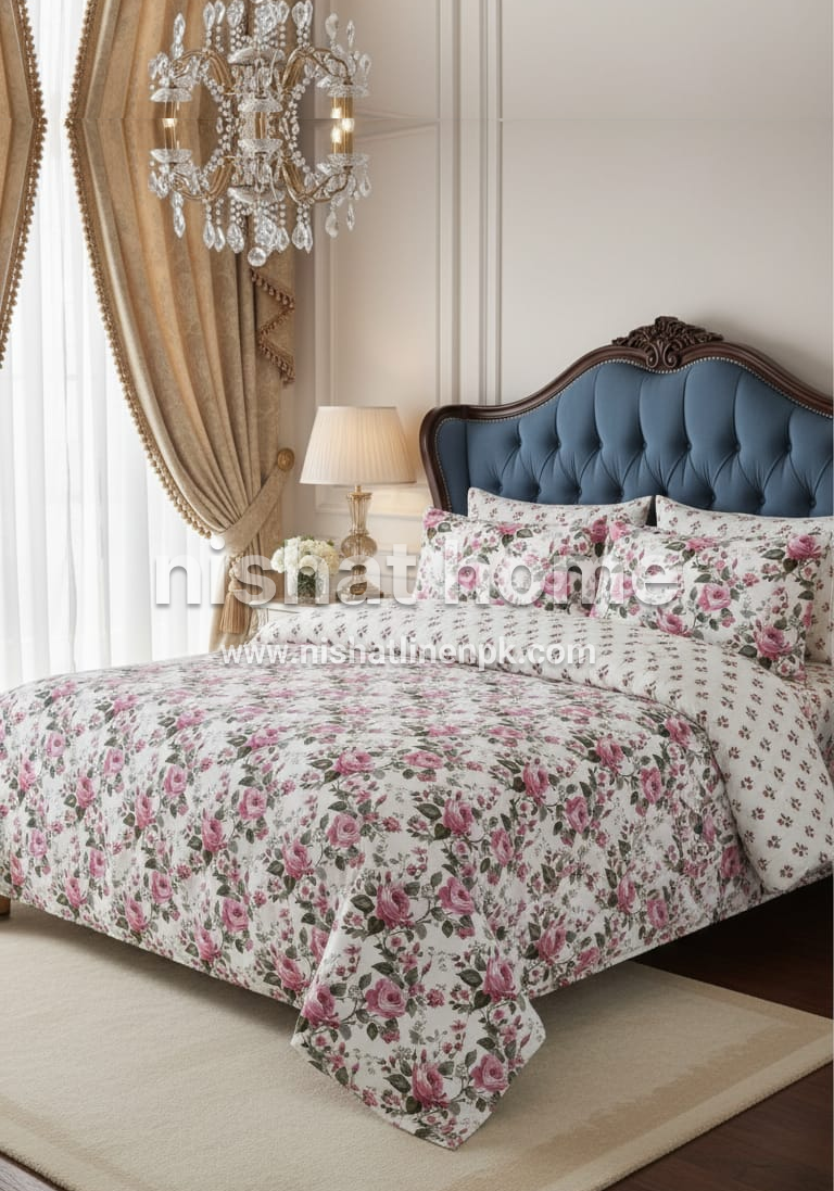 Executive Pure Cotton Bed Sheet - King - 3pcs - NLB20