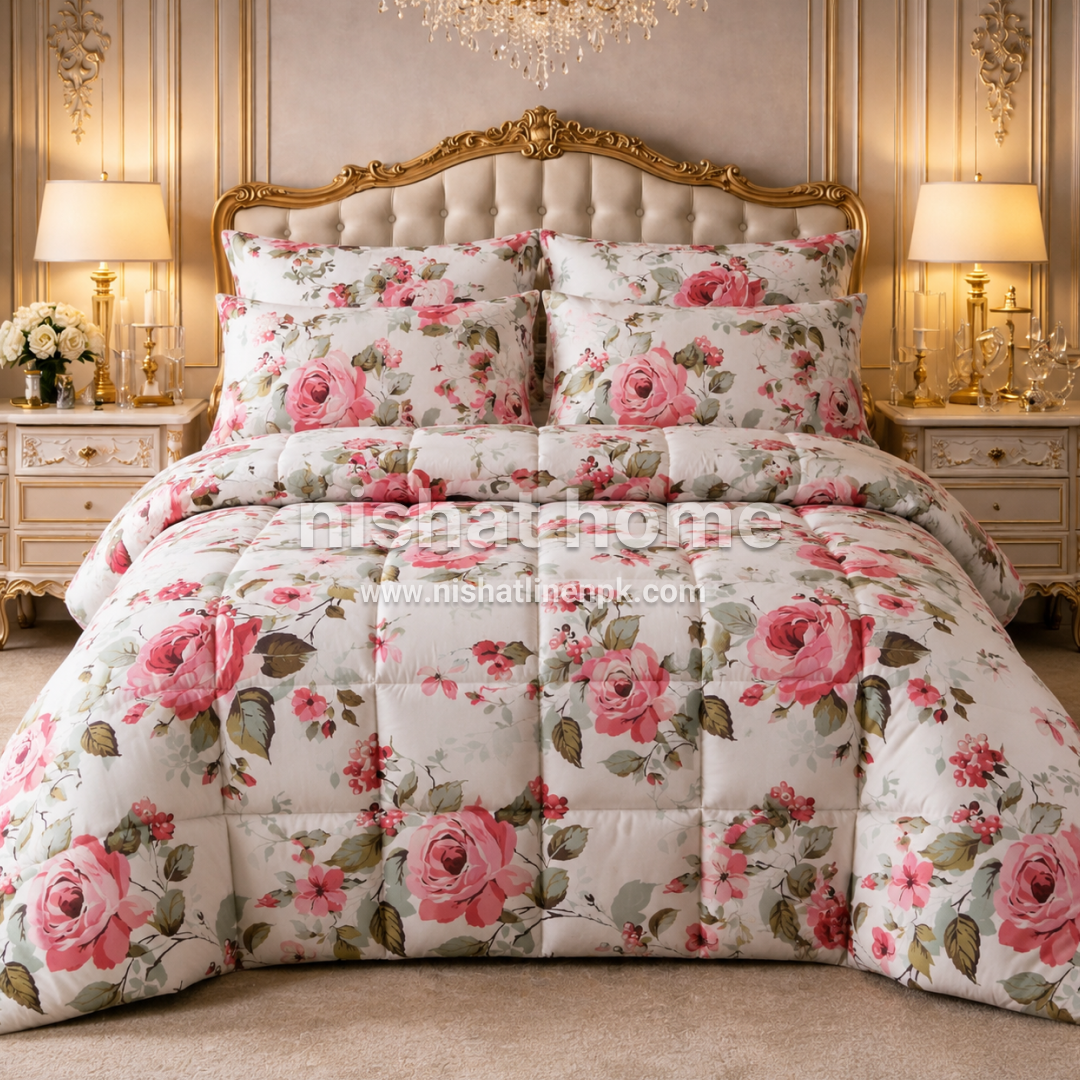 Loyta Winter Quilt Set - Razai Set - 6pcs - CQS109