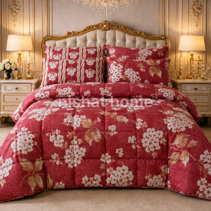Loyta Winter Quilt Set - Razai Set - 6pcs - CQS111