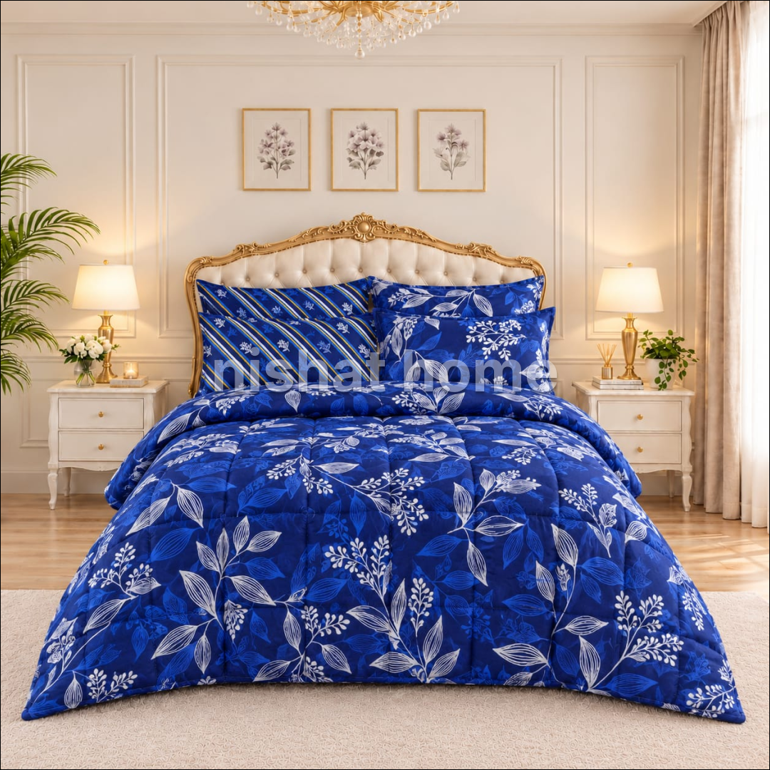 Loyta Winter Quilt Set - Razai Set - 6pcs - CQS122