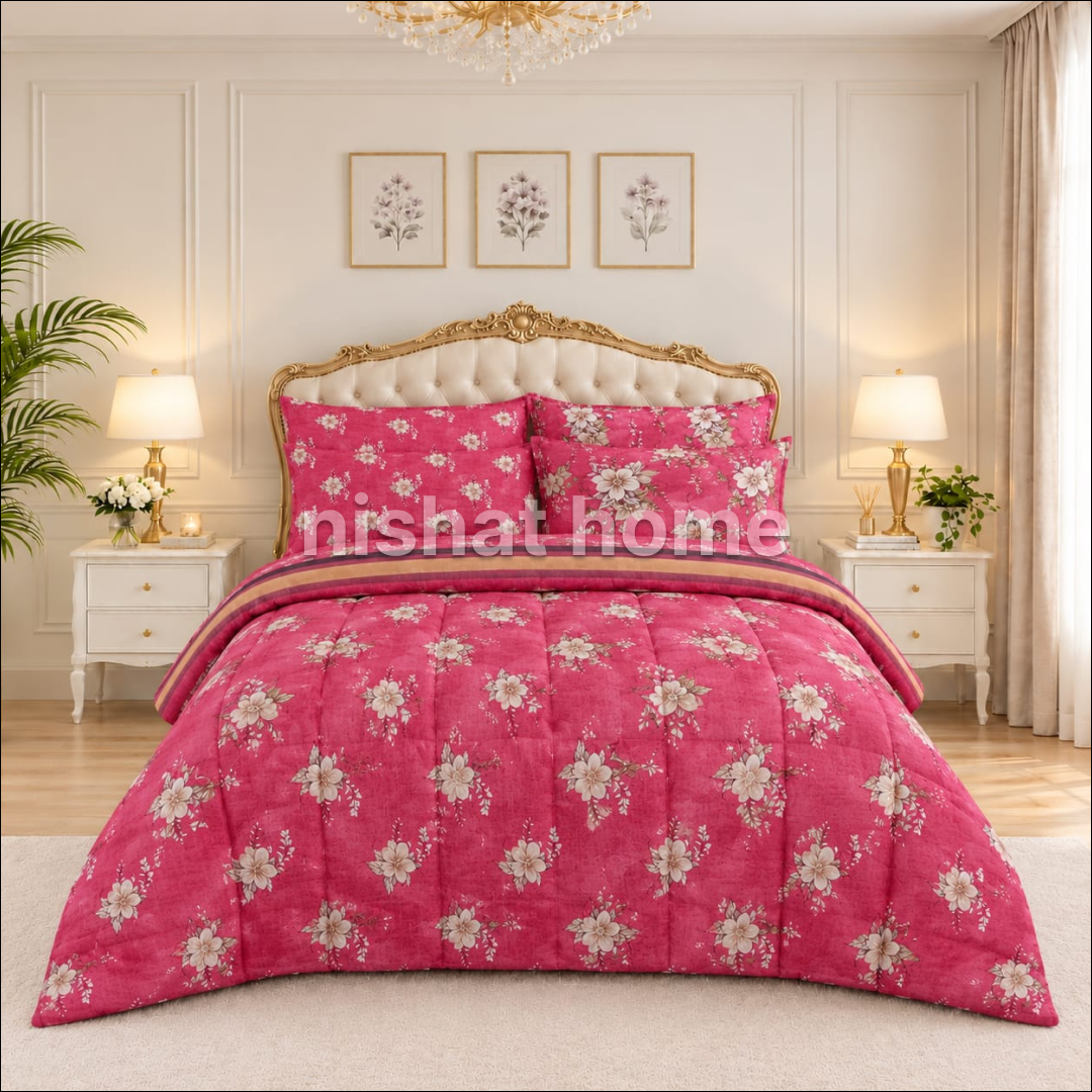 Loyta Winter Quilt Set - Razai Set - 6pcs - CQS125