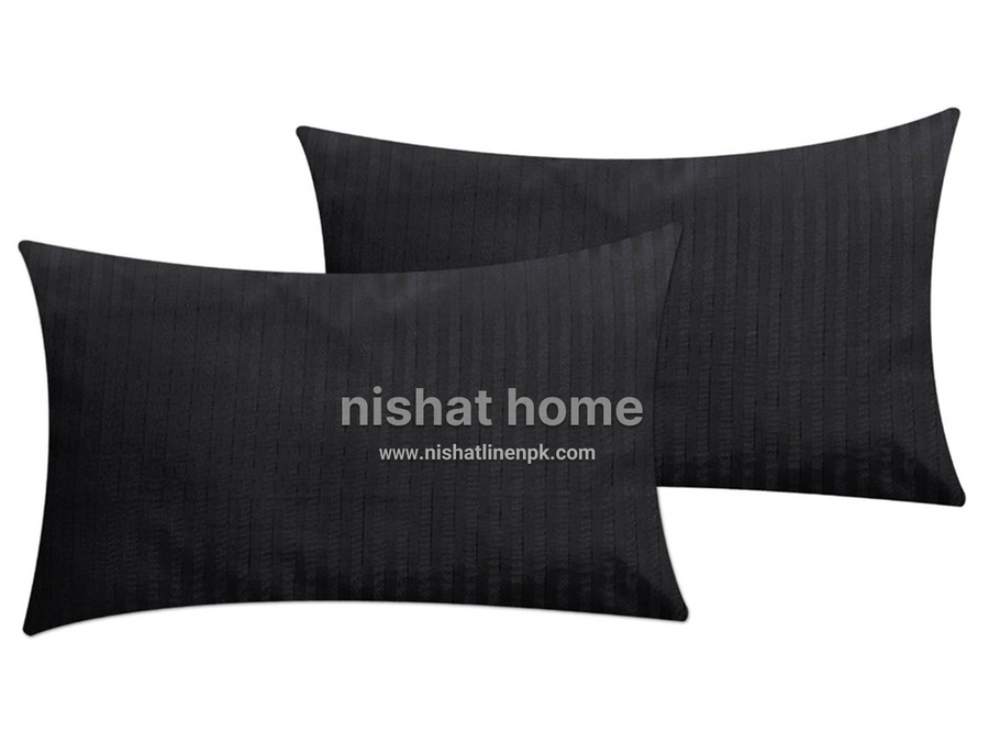Royal Pillow Covers - 2pcs - Black - RPC02