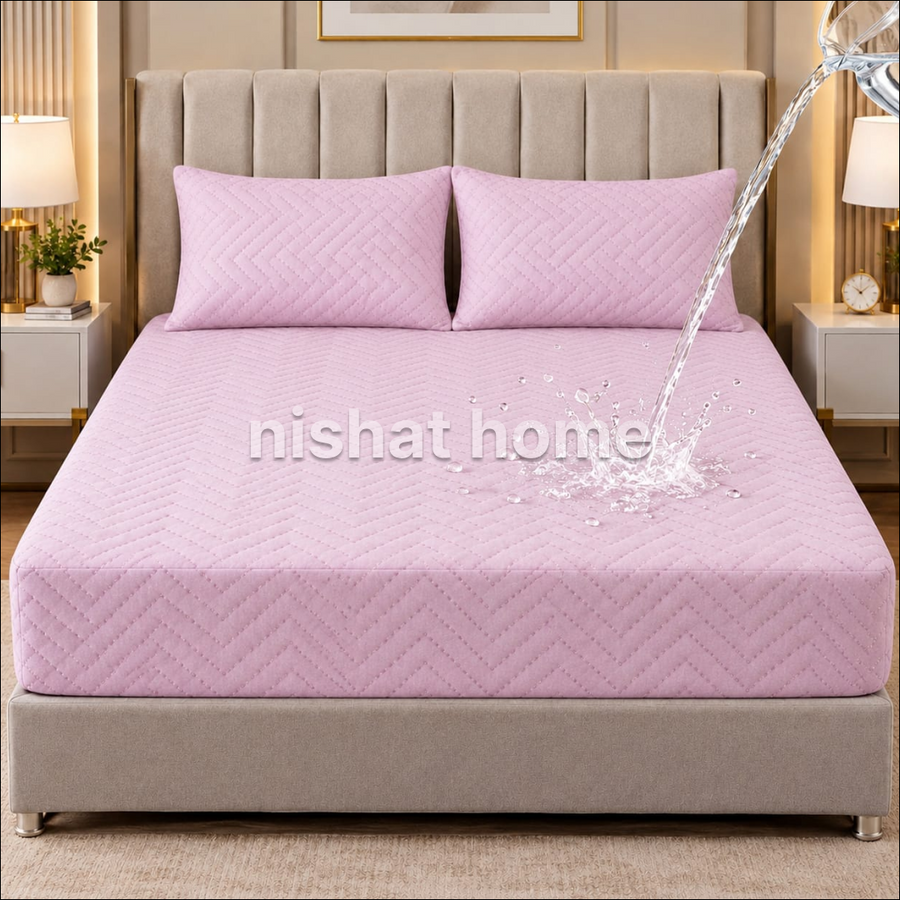 Waterproof Quilted Mattress Protector - Crepe - WMP521