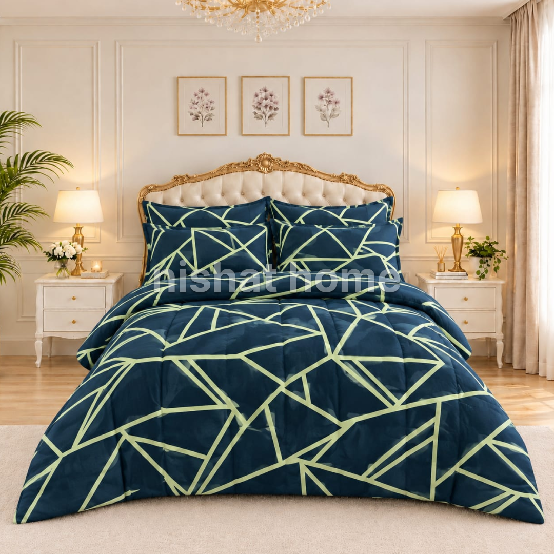 Loyta Winter Quilt Set - Razai Set - 6pcs - CQS102